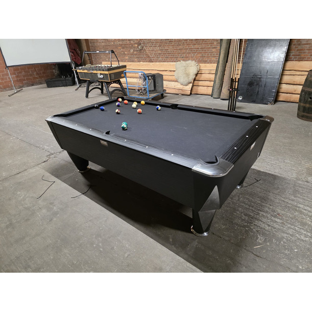 Pooltafel SAM  MAGNO POOL 7FT  ZWART MET ZWART LAKEN (1*verhuurd)