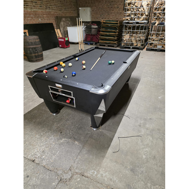 Pooltafel SAM  MAGNO POOL 7FT  ZWART MET ZWART LAKEN (1*verhuurd)