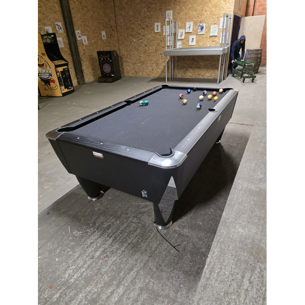 Pooltafel SAM  MAGNO POOL 7FT  ZWART MET ZWART LAKEN (1*verhuurd)