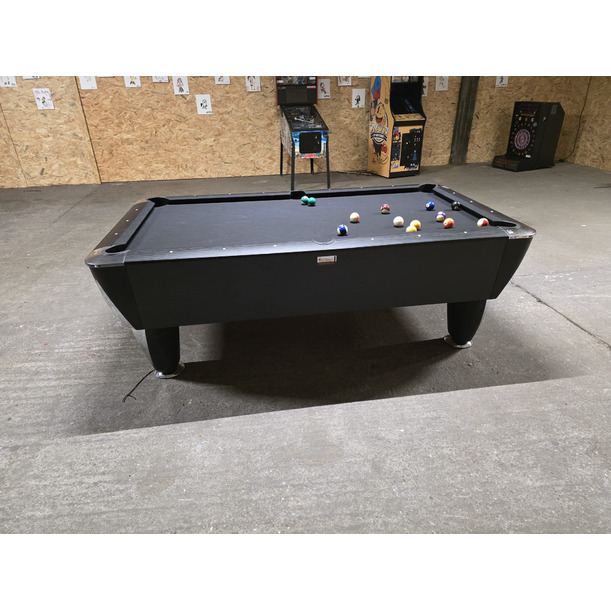 Pooltafel SAM  MAGNO POOL 7FT  ZWART MET ZWART LAKEN (1*verhuurd)